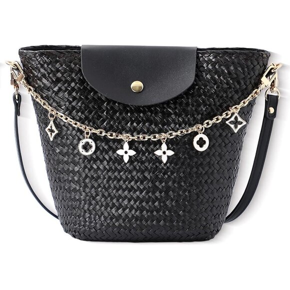 Handbags - Women's Straw Crossbody Bag Eco Friendly Durable Travel Shopping Beach